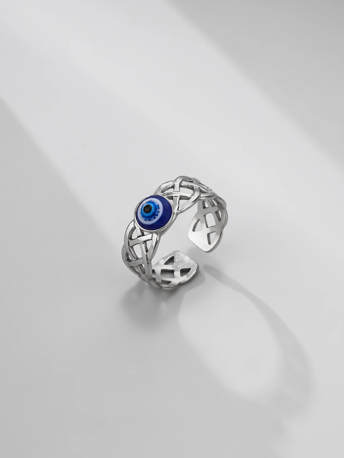 Original Design Devil's Eye Ring Blue Eye Ring Multi Style Design Flower Alloy Men's and Women's Rings