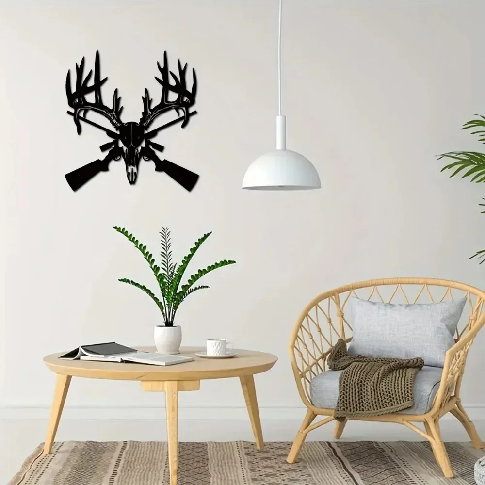 1 шт. металлический олень Череп пистолет значок для мужчин искусственное