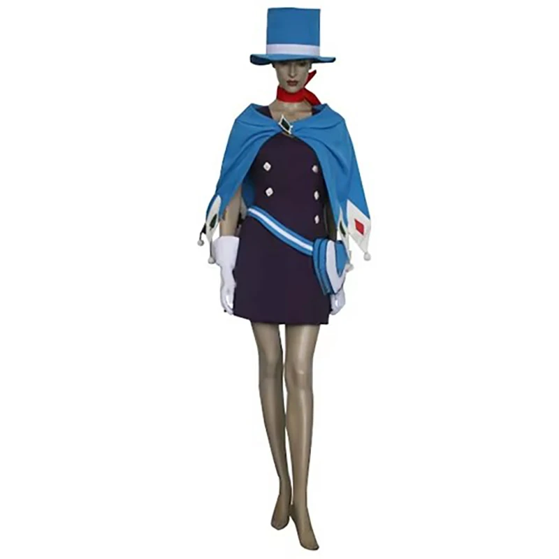 Gyakuten Saiban Trucy Wright Naruhodou Minuki Косплей Костюм с сумкой и шляпой