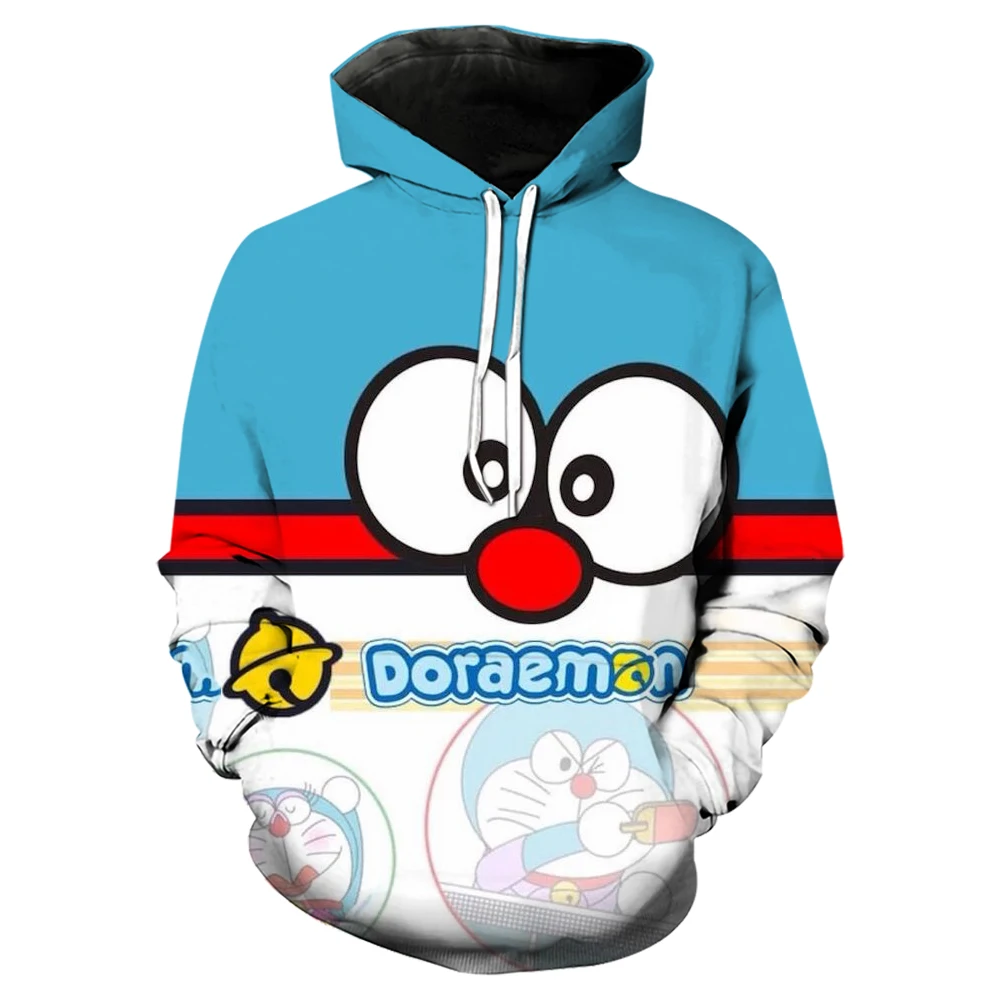 

Hoodie Women's Vintage Doraemon A Dream Print Y2k Women's Spring and Autumn Loose Size Harajuku Style Casual Versatile Top