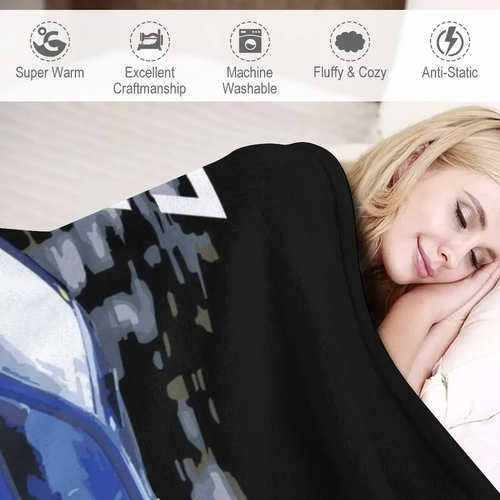 Коллин McRae GC8 World Rally Blue 555 декоративное одеяло для дивана рождественское украшение