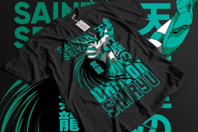 Футболка Libra Dohko Saint Seiya Knights Of The Zodiac Hyoga Ikki аниме рубашка все размеры 100 хлопок