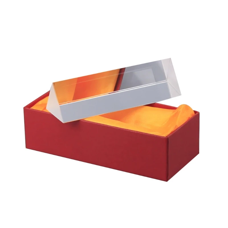 

Optical Glass Triangular Prism Crystal Triangular Prism for Teaching Light Spect