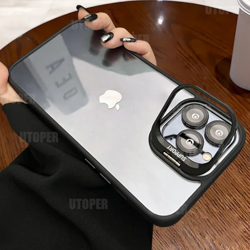 Прозрачный акриловый чехол для IPhone 16 15 14 13 12 11 Pro Max Plus