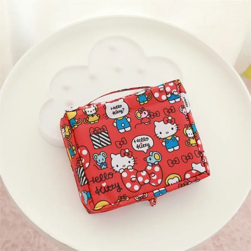 Melody Waterproof Large Capacity Cosmetic Bag Cartoon Hello Kitty Travel Portable Portable Toiletry Bag Buggy Bag