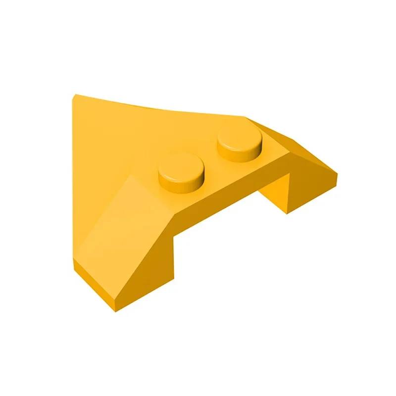 Gobrick 1 шт. MOC Наклонный 4x4 острые кирпичи совместимые с 22391 моделями строительных