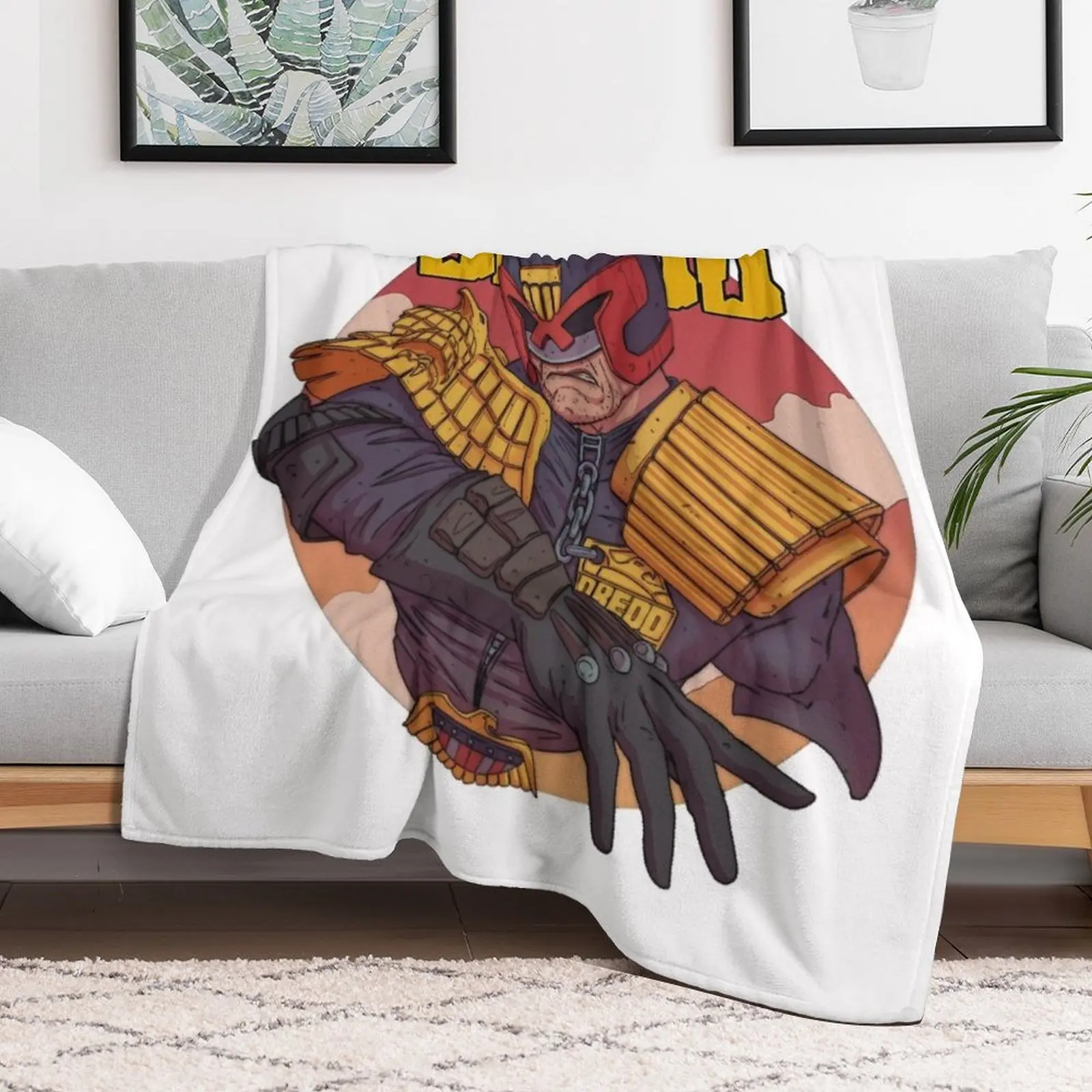 Летнее мягкое одеяло для кровати с рисунком судьи dredd