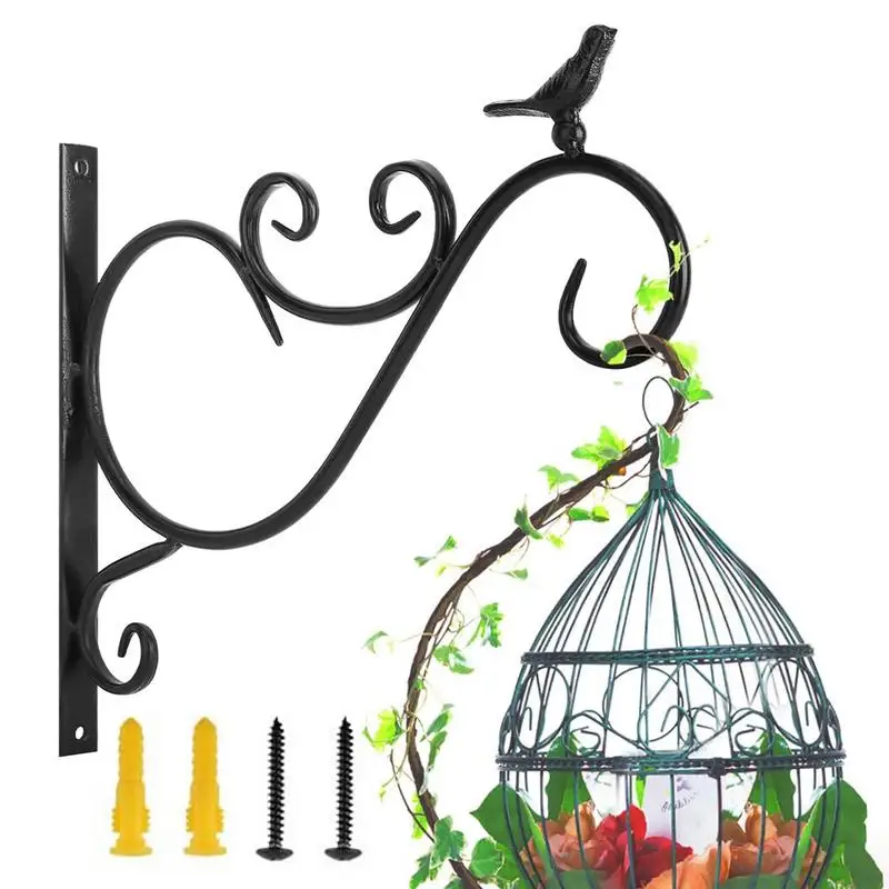 

Metal Plant Hanger | Metal Hanger Plant Bracket | Wall Plant Hooks for Hanger Bird Feeders Planters Wind Chimes Garden Outdoor D