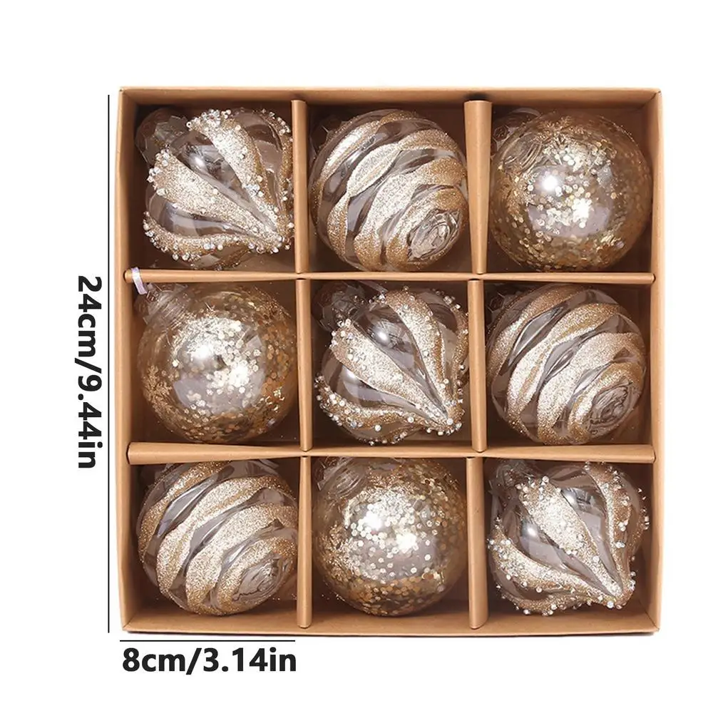 

Набор елочных шаров 9 шт.