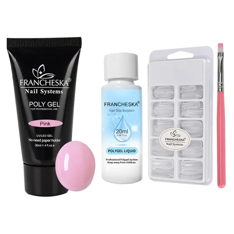 

Набор для украшения дома, полигель для ногтей, наращивание пальцев, Прозрачное желе, «сделай сам», Типсы, маникюрный клей, инструмент 40 А