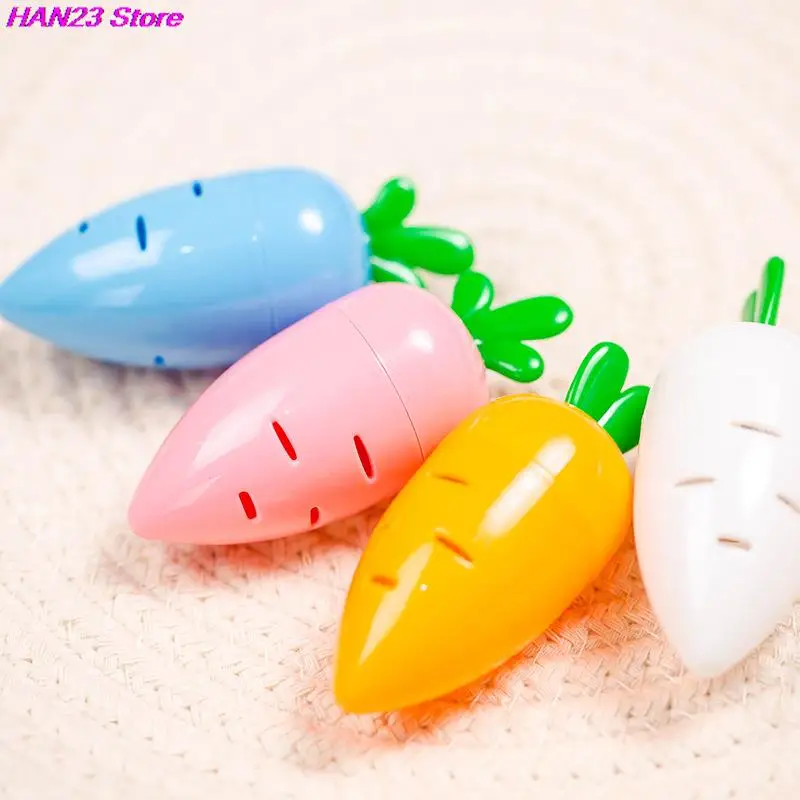 

1PC Creative Kawaii Color Radish Pencil Sharpener Student Children Cartoon Manual Pencil Sharpener Office Learning Stationery