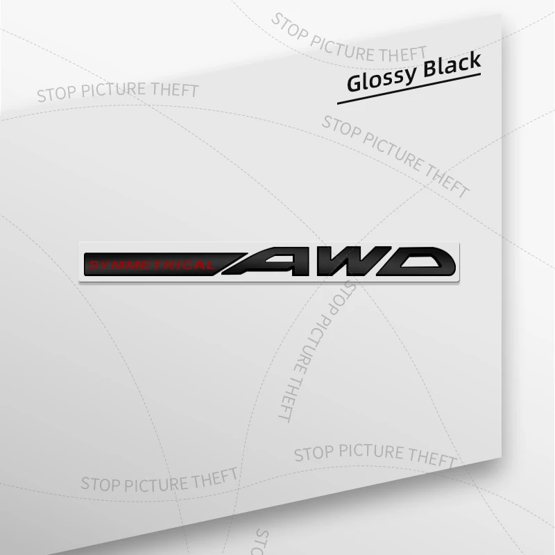 1 шт. 3D металлический SYMMETRICAL AWD логотип значок автомобиля задний хвостовой бампер багажник наклейка для Subaru Outback WRX BRZ Forester Impreza Legacy