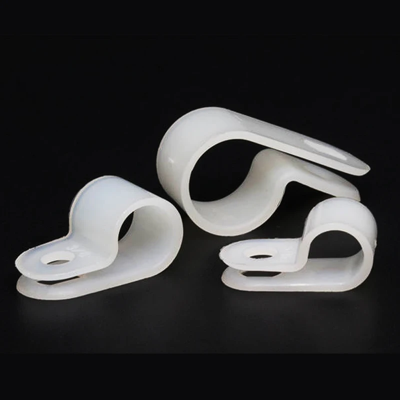 PA66 Nylon Wire Fixing Clip R-type U-type Card UC Buckle Wall Cable Management Wiring Routing Button |