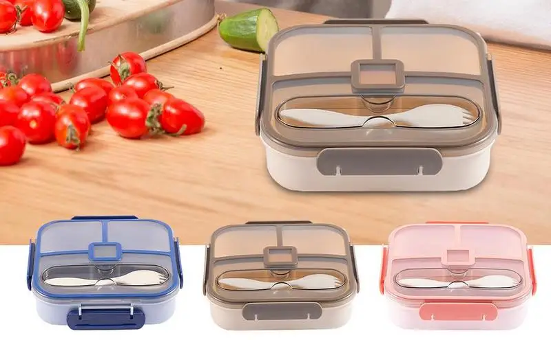 

Контейнер для обеда из пшеничной соломы с 3 отделениями