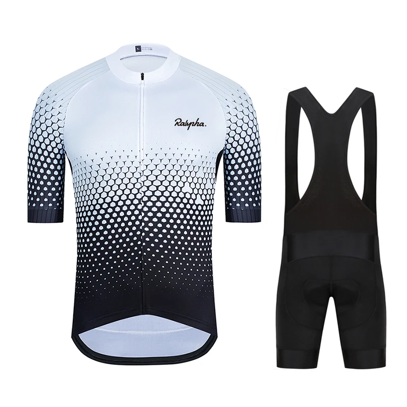 

Raphaful Men Cycling Clothing 2023 Short Sleeve Ropa Ciclismo Hombre Summer Cycling Set Triathlon Suit Bike Uniform 19D Gel Pad