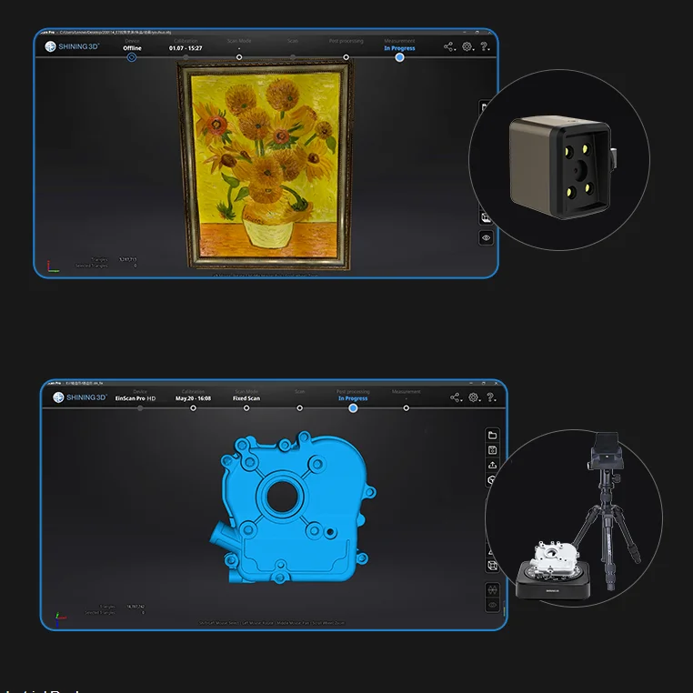 

Hot sale shining 3D scanners car part body furniture scanner for car diagnostic tool printers & scanners