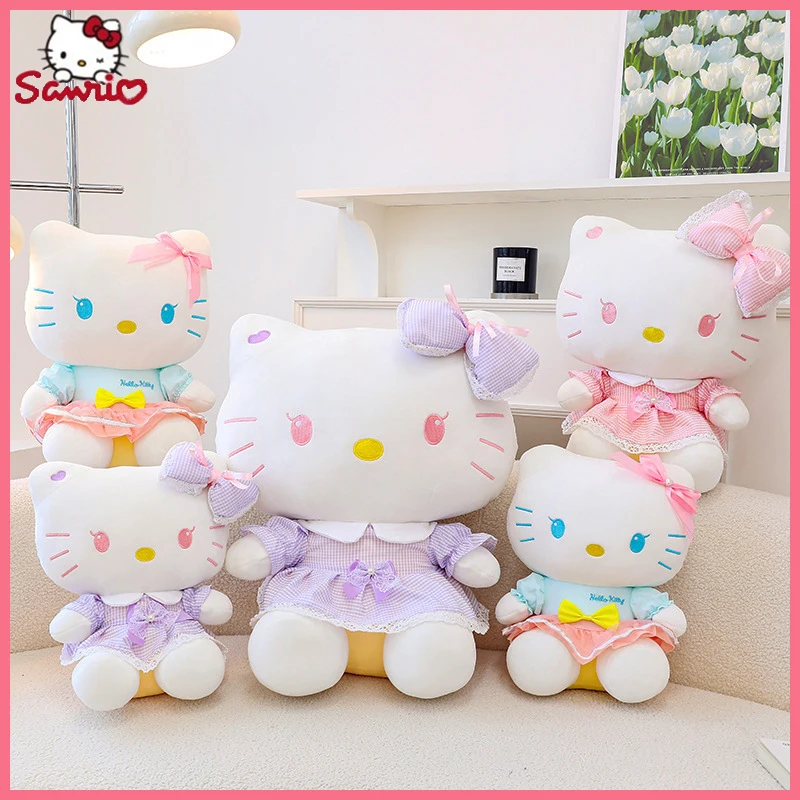 

Кукла Hello Kitty Sanrio, мультяшная креативная милая плюшевая игрушка, декоративная подушка для комнаты, День святого Валентина