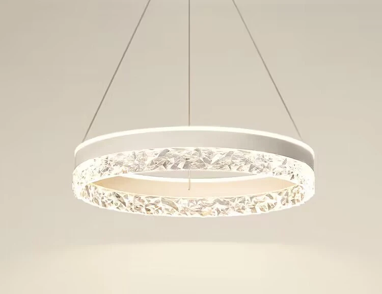 

Dining Room Chandelier Modern Minimalist Zhongshan Lamp Net Red Hot Circle Light Luxury Bar Dining Room Dining Table Minimalist