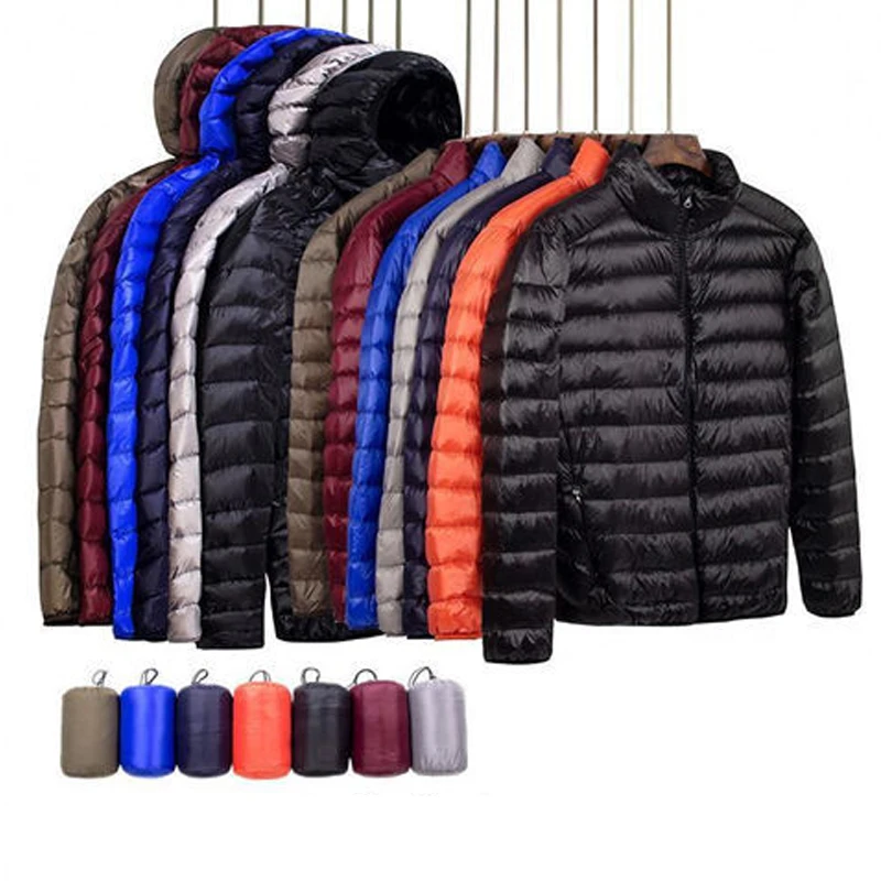 

Мужской Хлопковый легкий пуховик, мужская зимняя куртка с воротником-стойкой и подкладкой из хлопка, куртка с подкладкой из хлопка