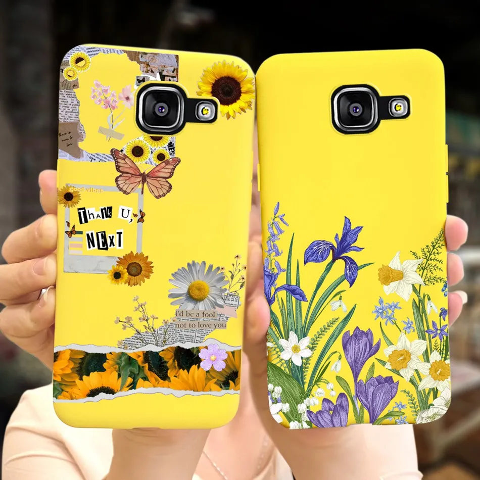 Симпатичный чехол с рисунком для Samsung Galaxy A5 2016 мягкие силиконовые чехлы
