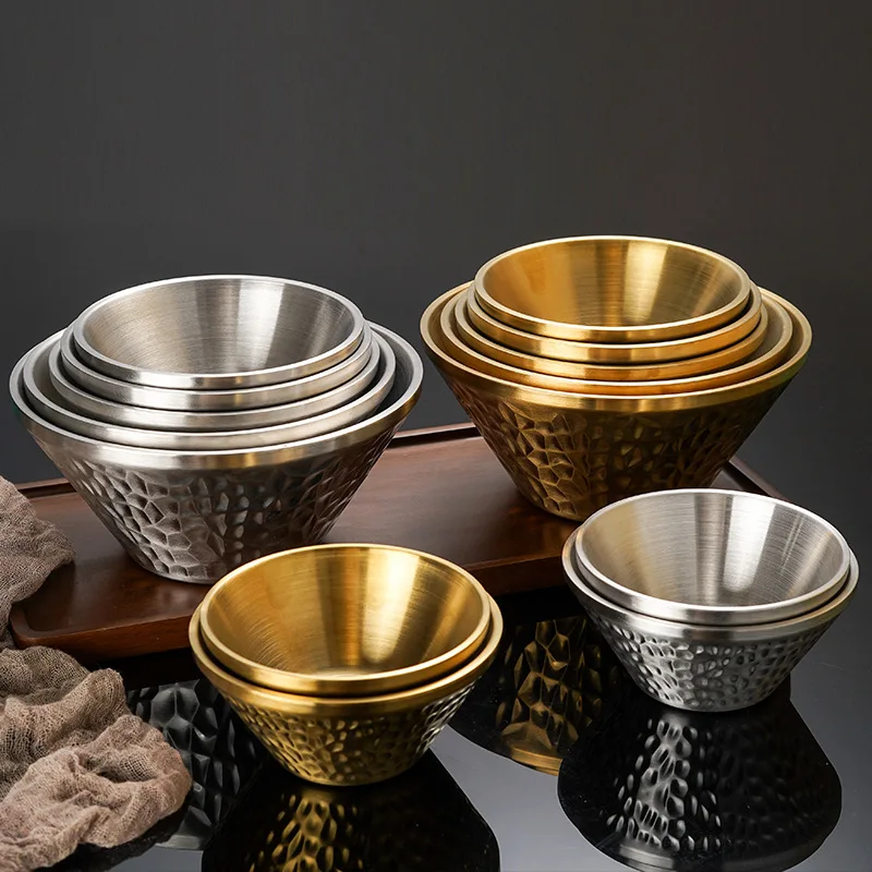 

Миска Для рамен из нержавеющей стали в Корейском стиле, креативная посуда, тарелки для еды, салата, фруктов, мгновенного супа, столовая посуд...