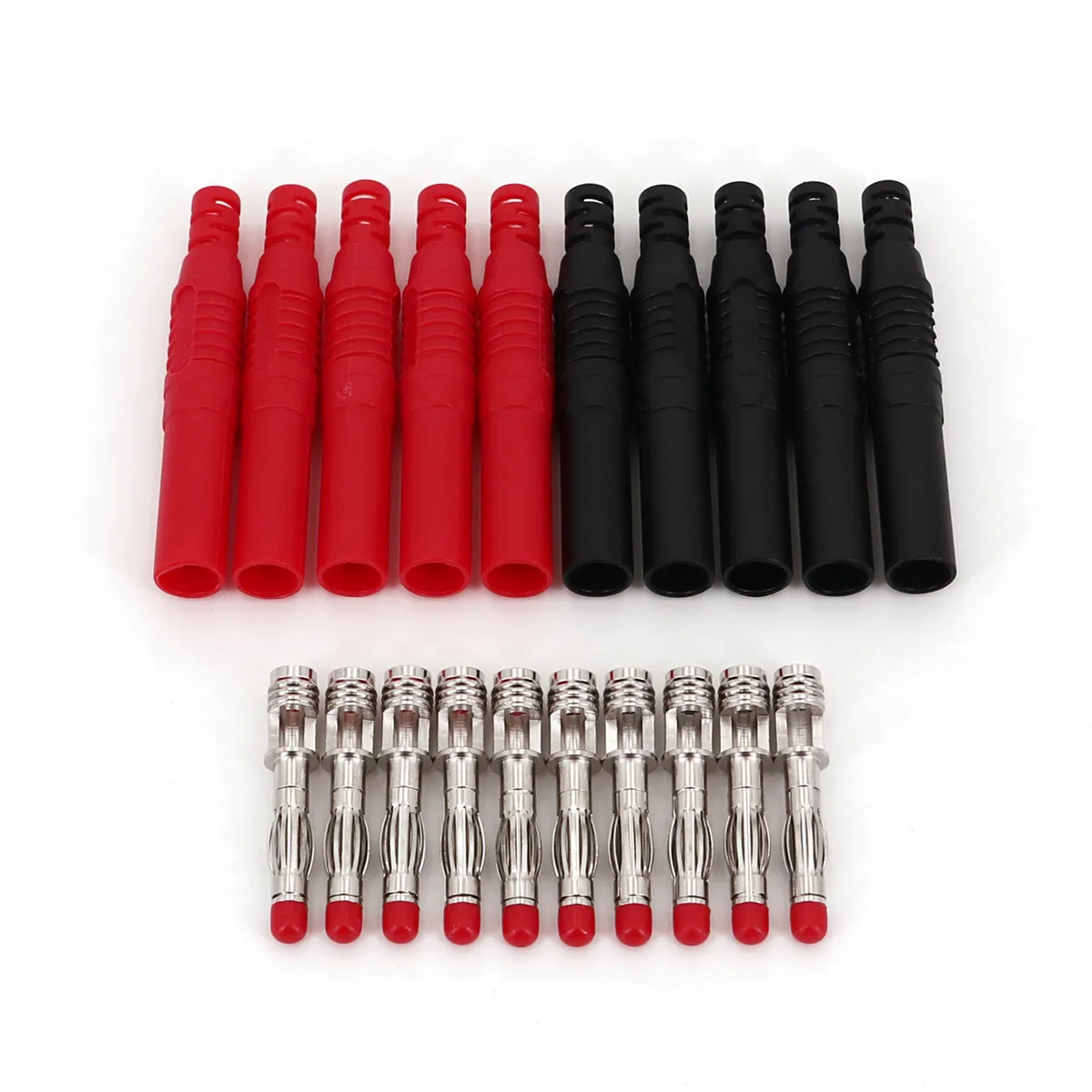 

10 шт. изолированные прямые банановые разъёмы 4 мм для пайки