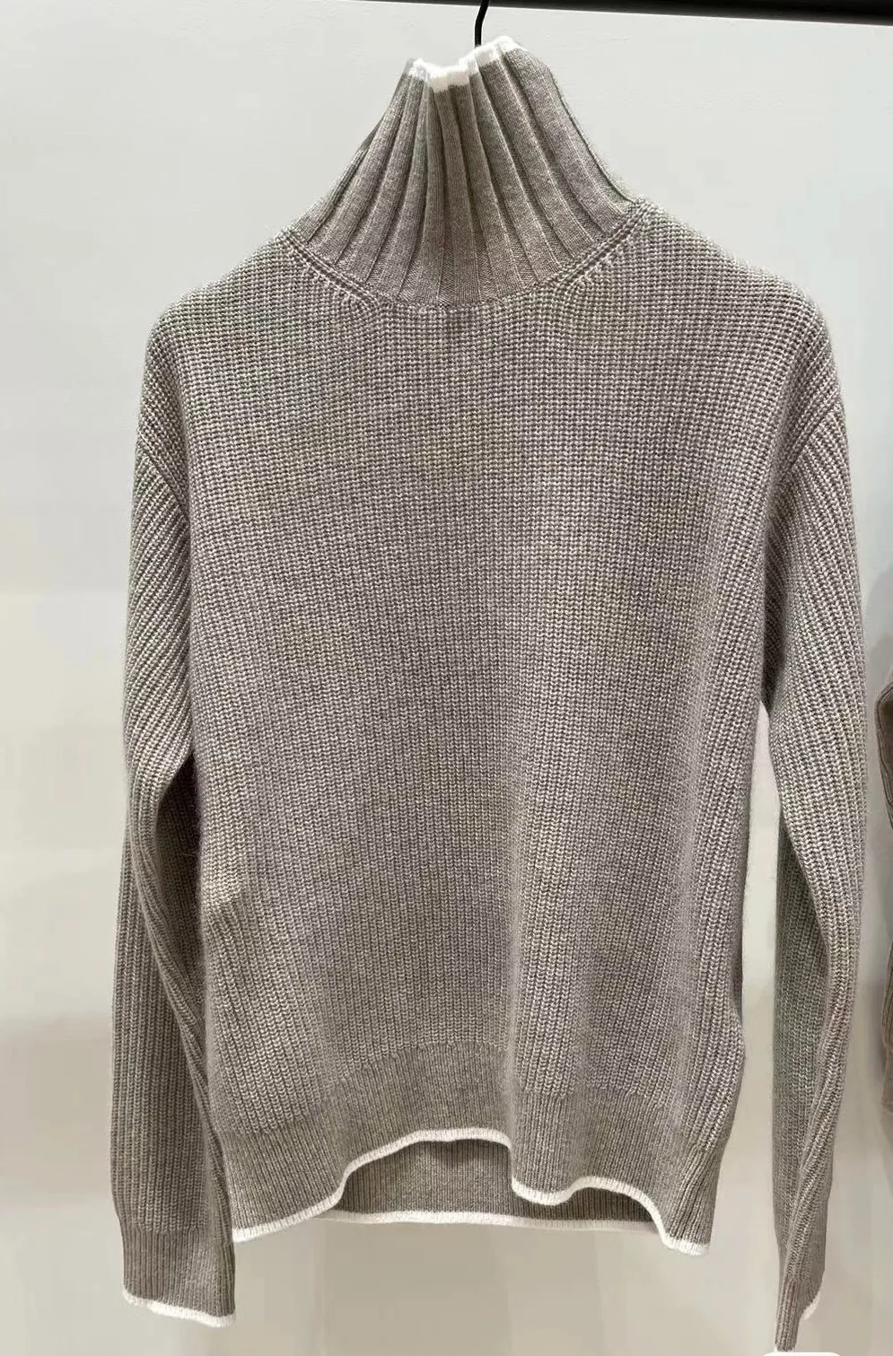 Свитер для женщин новинка 2024 осень-зима повседневный пуловер с высоким