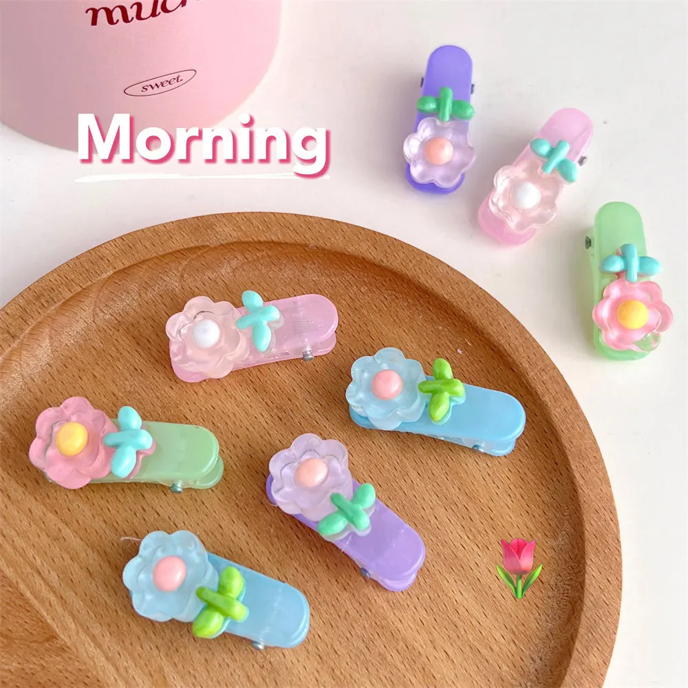 

Sweet Jelly Girls Cute Flower Hairpins Kids Lovely Hair Decorate Floral Side BB Hair Clips Barrettes Fashion Hair Accessories