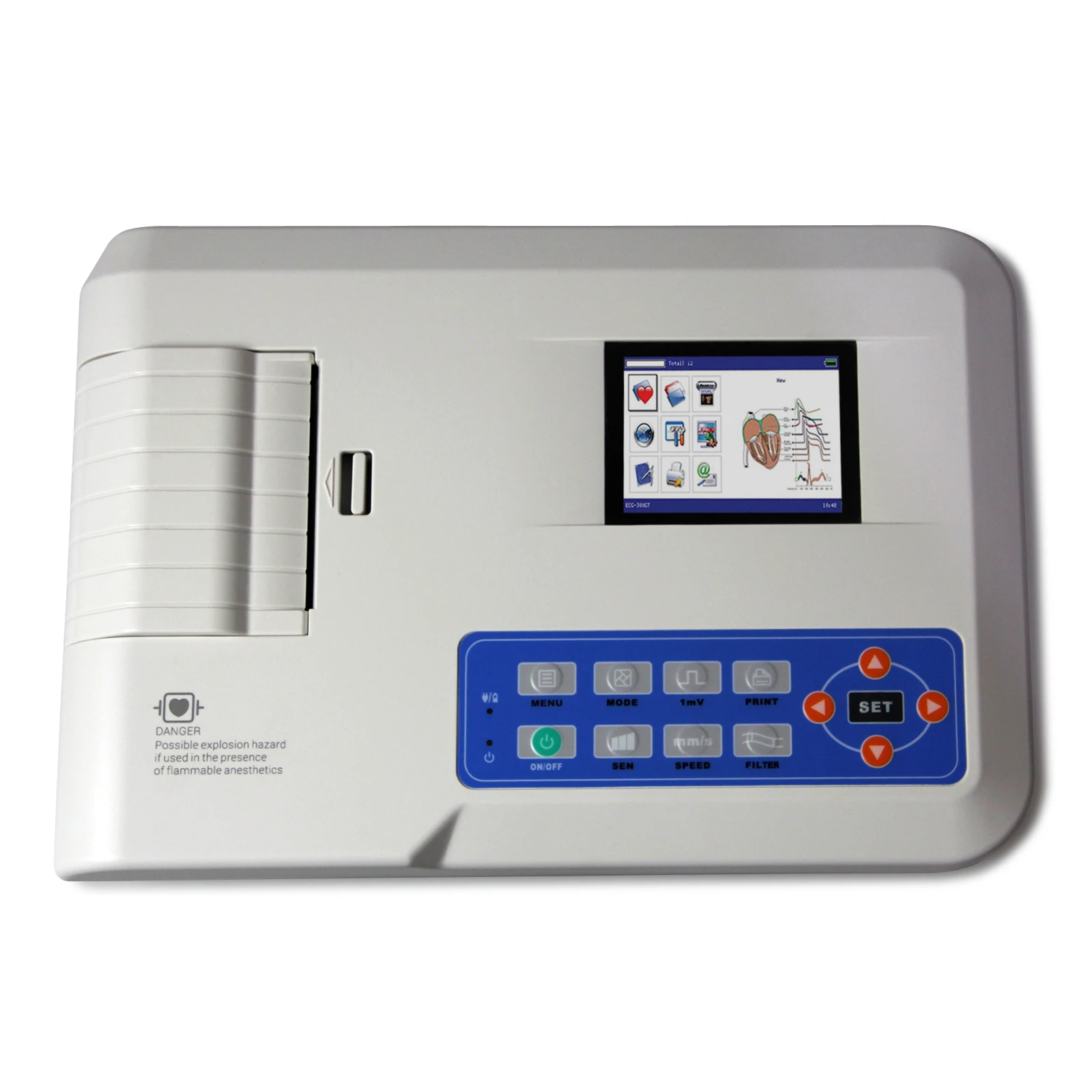

CE ISO Electrocardiograph CONTEC Veterinary ECG Machine Animal 3 Channel ECG Machine