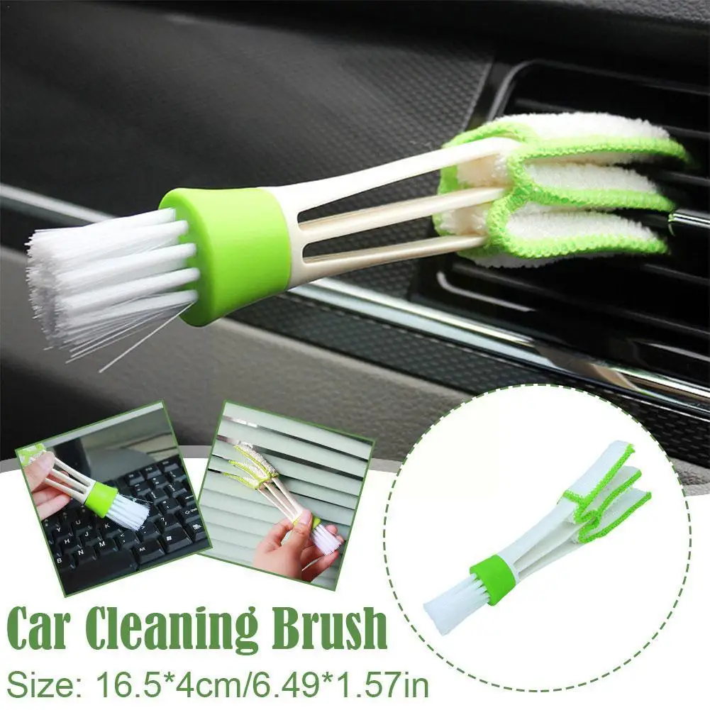

Car Cleaning Brush Air Conditioner Vent Cleaner Detailing Tools Dust Care Blinds Outlet Duster Car Automotive Removal Brush I7M2