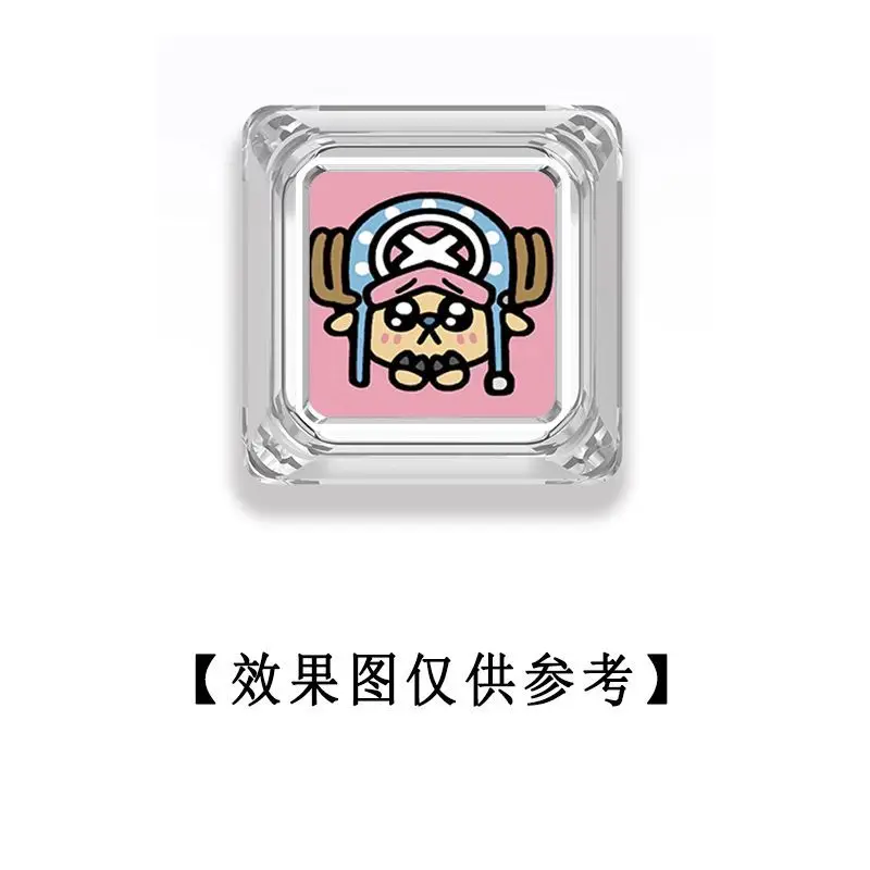 Фото Прозрачные кейкапы для механической клавиатуры One Piece с персонажами Луффи, Ророноа Зоро, Нами, Санджи, мультяшные, анимационные №4