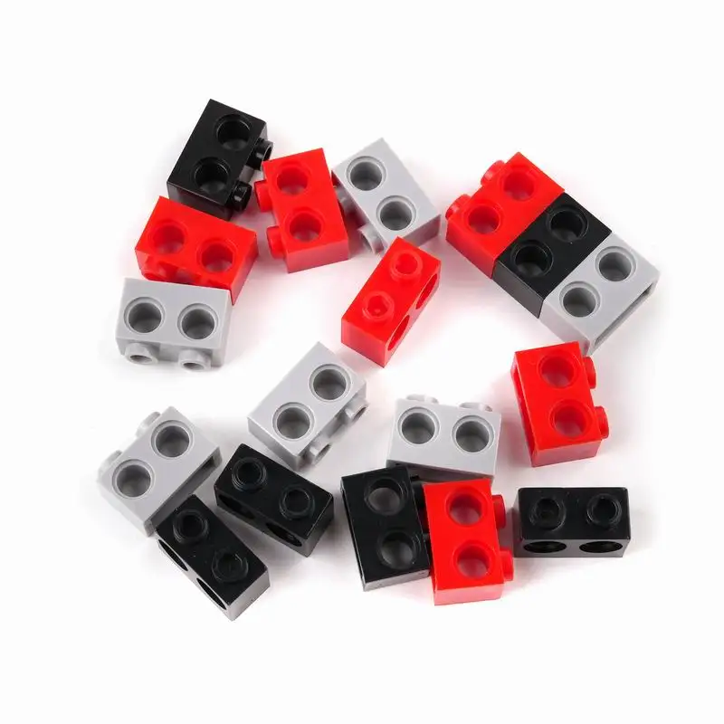 Фото Высокотехнологичные детали MOC Технический строительный блок MOC 1x2 Кирпич 2 отверстия 32000 Подходит для всех брендов Игрушка из мелких частиц №2