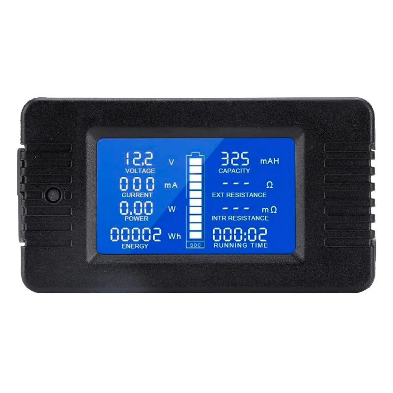 

DC Battery Monitor Meter,LCD Display DC Battery Monitor Meter 0-200V Voltmeter Ammeter