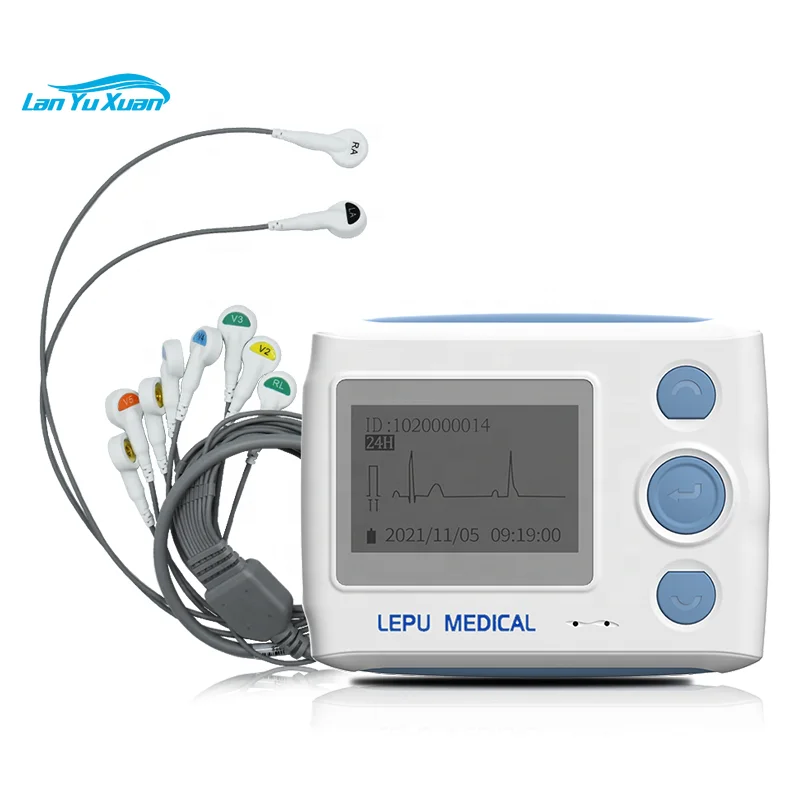 

LEPU Real-Time Waveform Display Heart Ekg Ecg Holter Recorder Machine Holter Ecg Device 12 Channel 24 Hour