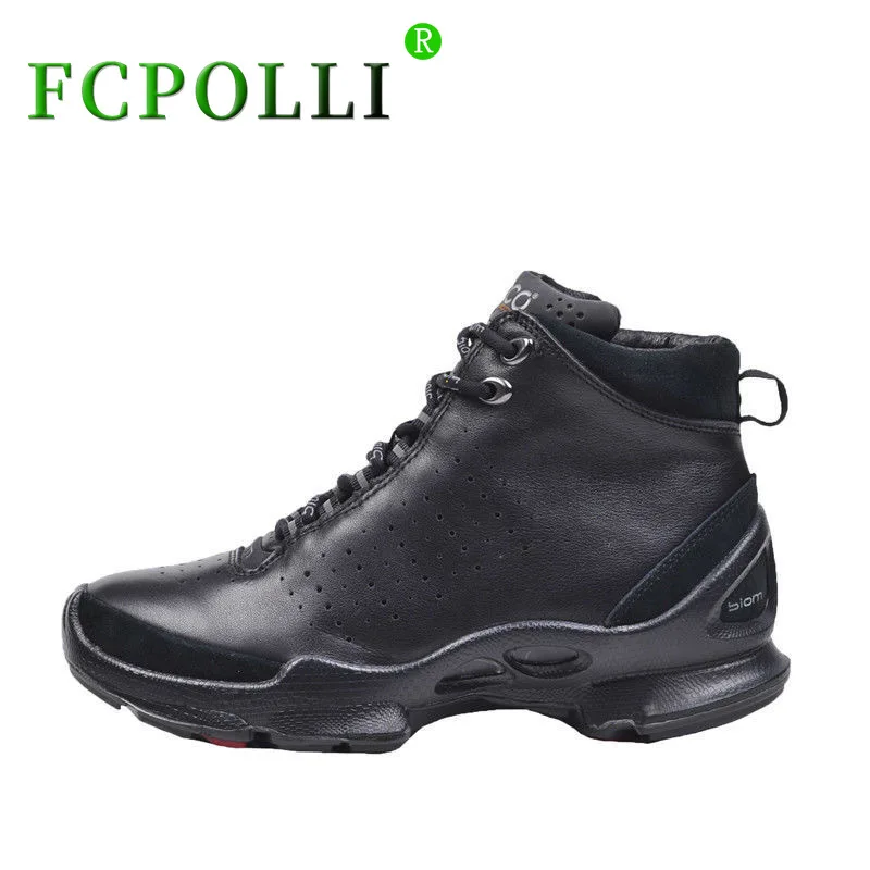 

Professional Men Women Golf Training Black High Top Gym Shoe Couples Genuine Leather Golf Shoe Unisex Brand Fashion Walking Shoe