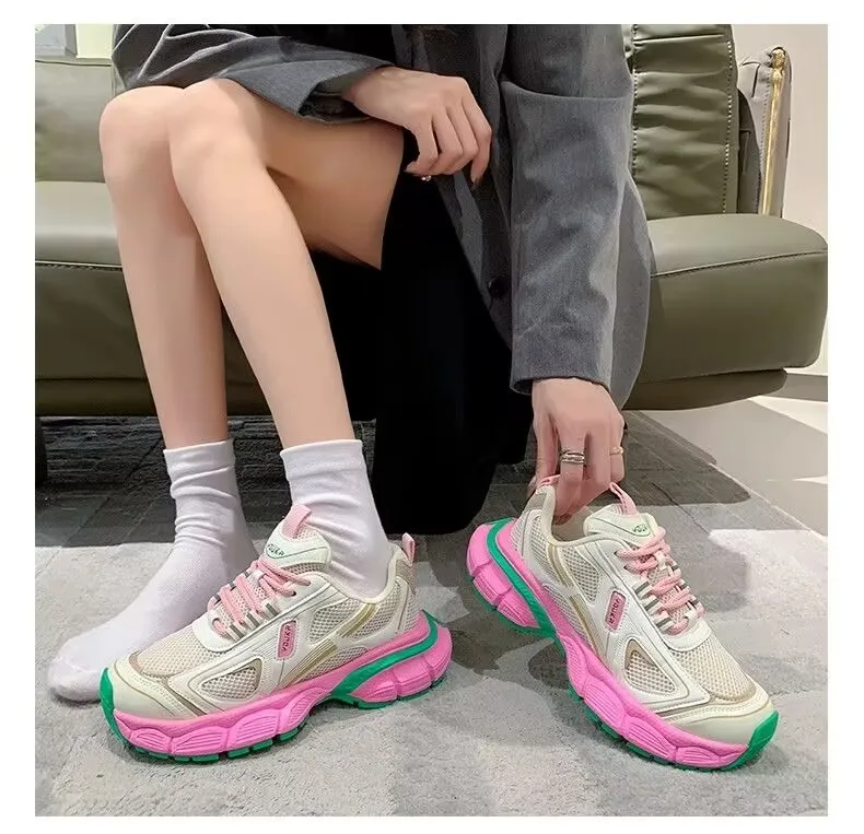 Кроссовки Tennis женские ортопедические Вулканизированная подошва сетчатые