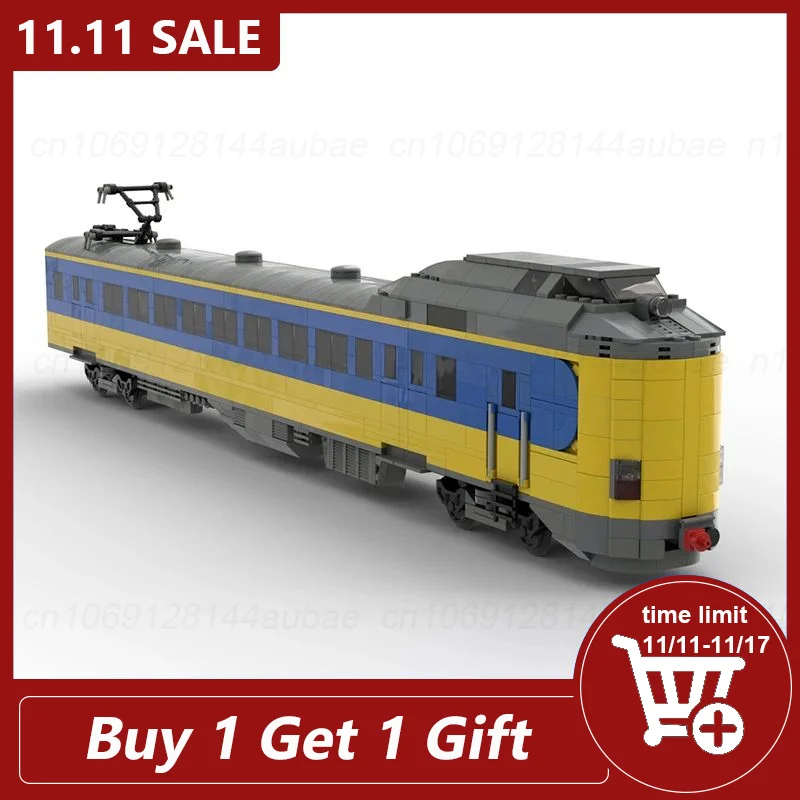 

NS ICMm/Koploper Train Model Moc Building Blocks Diy Assembled Bricks Urban Express Vehicel Series Creative Display Toys Gifts