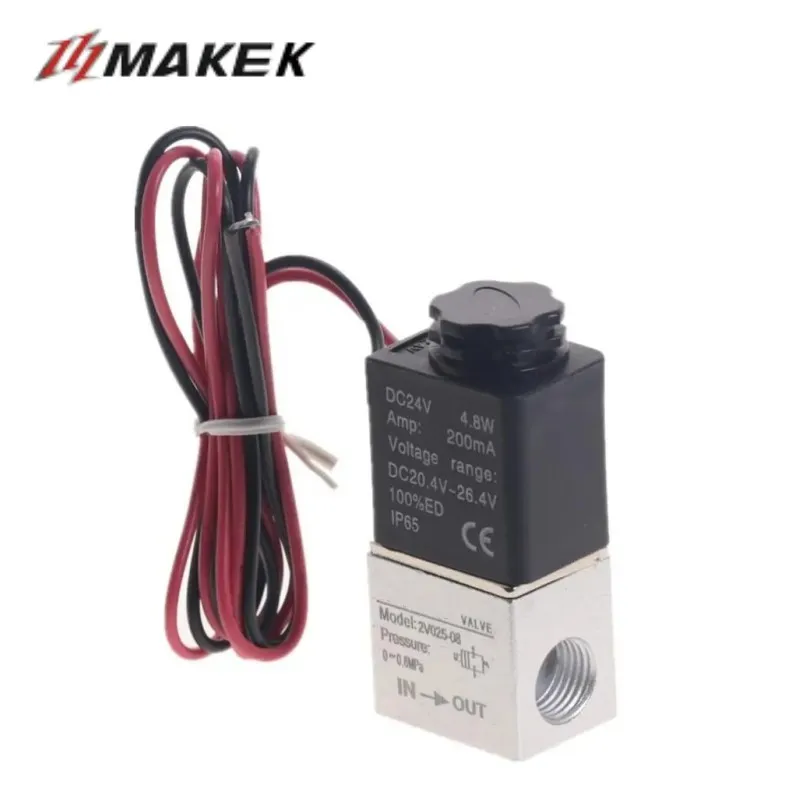 Клапан компрессора 1/4 дюйма нормально закрытый пневматический алюминиевый