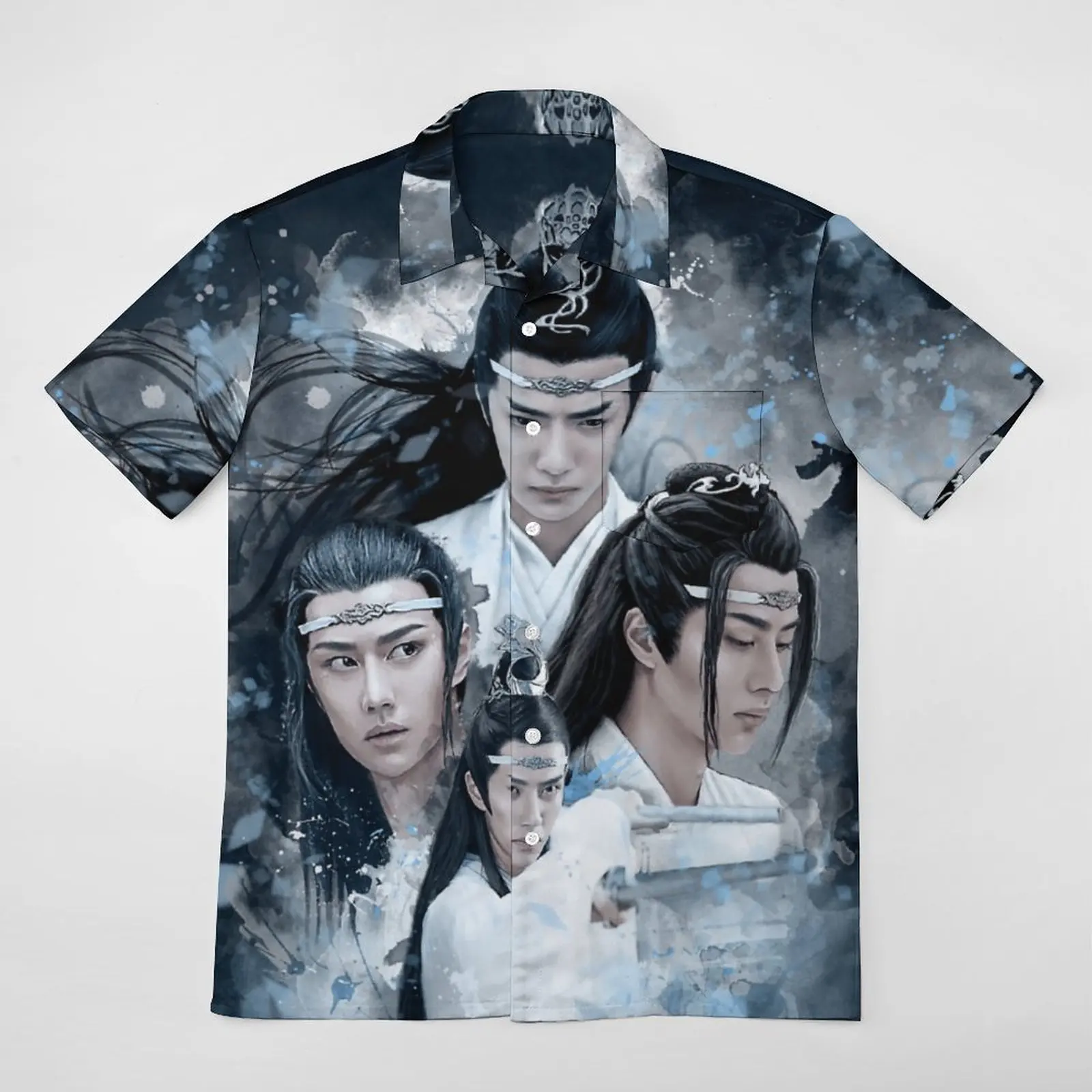 

A Short Sleeved Shirt The Untamed. Lan Wangji Tees Suit Vintage Funny GraphicBeach Eur Size