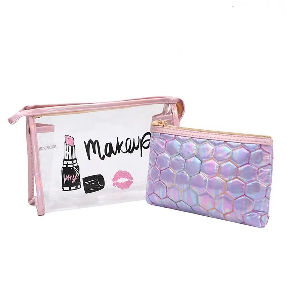 

Japanese Earphone Bag Korean Style Lipstick Bag Makeup Bag Storage Bag Transparent Cosmetic Bag Football Lines Bag