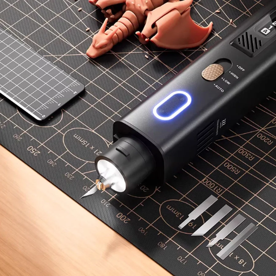 Фото Новый ультразвуковой резак JM-Y10pro 2026 года для пластика, полимерных материалов, печатных плат, углеродного волокна, DIY-гравировки, 3D-печати, 35 Вт №5