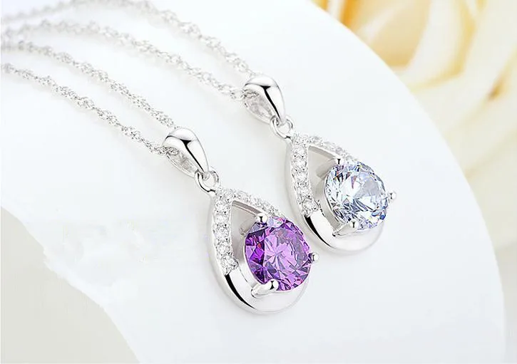 

BL12 new style women necklace Simple hot sell product necklace USA version of jewelry foreign trade silver necklace lover gift