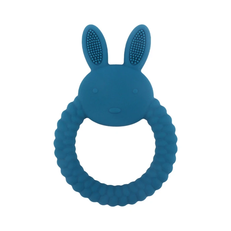 

Cartoon Rabbit Baby Teething Toys Cute Bunny BPA Free Silicone Baby Molar Teether Chew Toy for Infant Toddlers