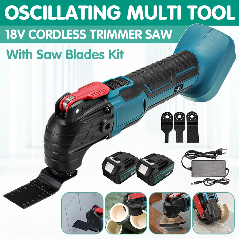 

Woodworking Multi function Tool Cordless Oscillating Multi-Tools Electric Trimmer Shovel Cutting Machine For Makita 18V Battery