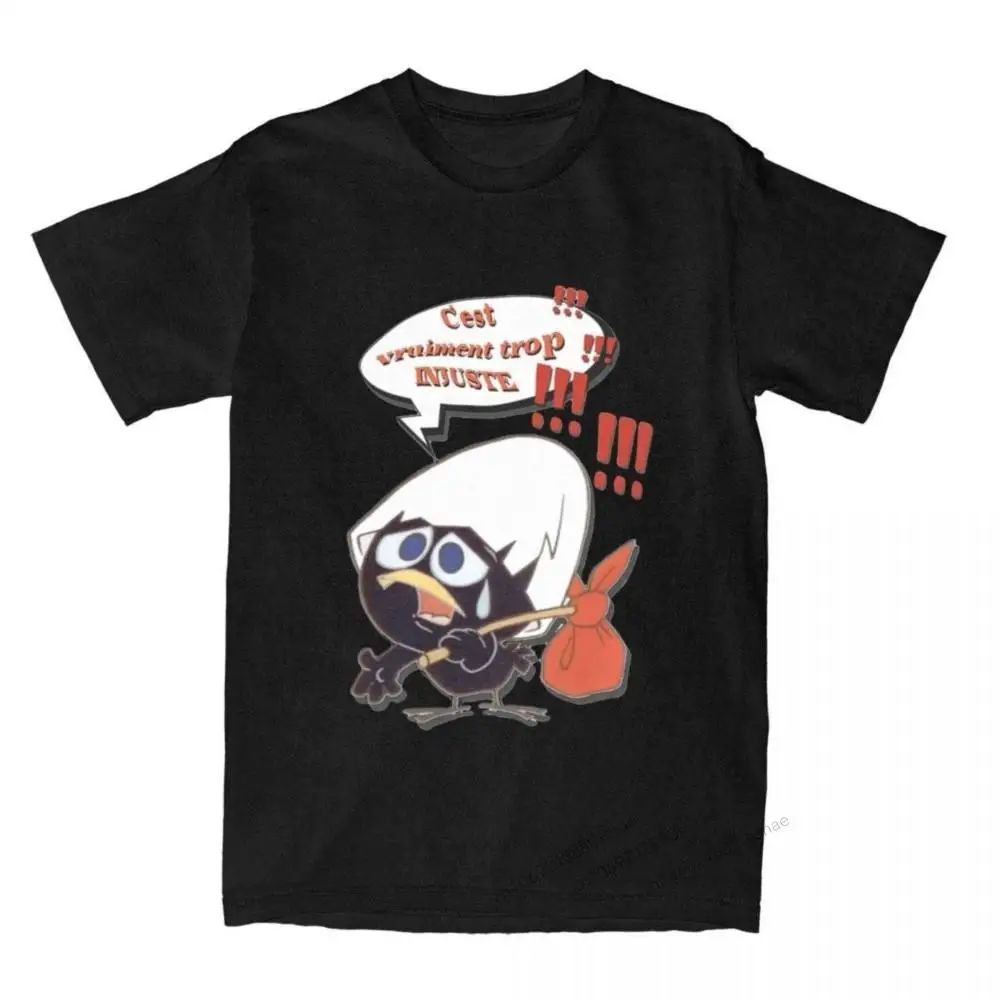 

Calimero Cartoon Chicken T Shirt for Men Cotton Casual T-Shirts Round Neck Italian Tv Tees Short Sleeve Tops Printing
