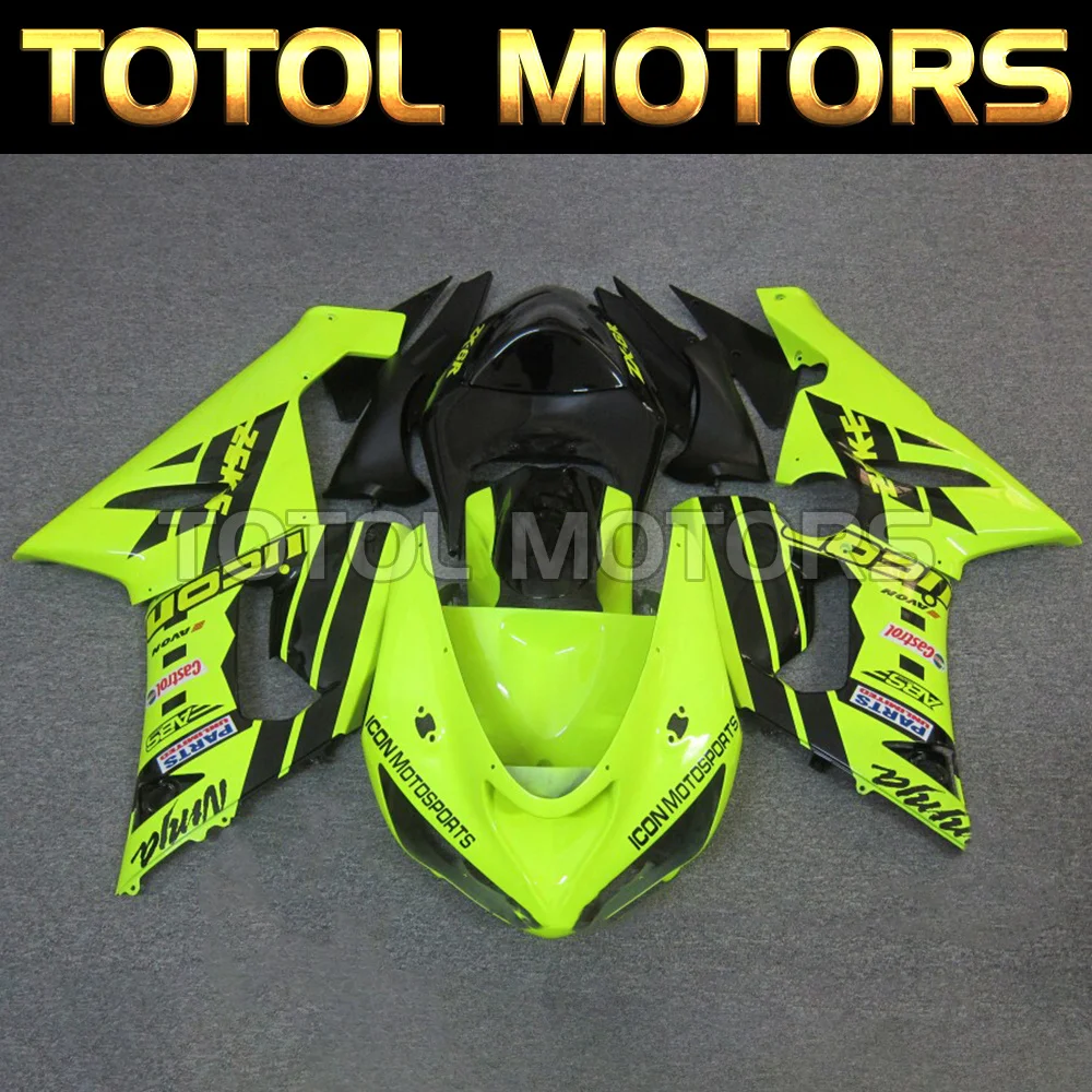 

Motorcycle Fairings Kit Fit For Kawasaki zx-6r 2005 2006 636 Ninja Bodywork Set Fluorescent Green