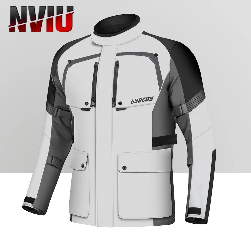

LYSCHY Waterproof Motorcycle Jacket warm autumn and winter motorcycle jacket suit anti-fall racing suit motocross racing jacket