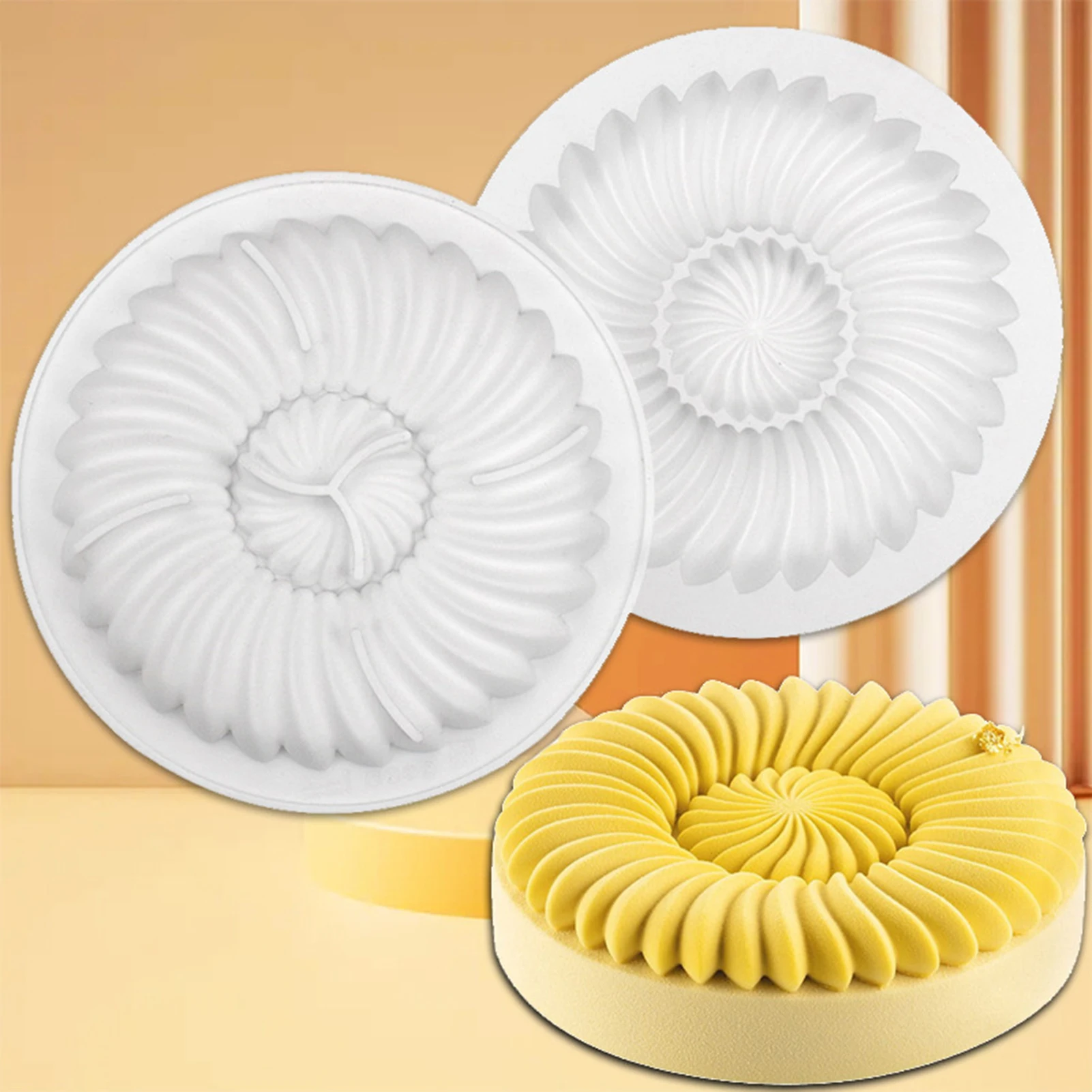 

7 Inch Round Cake Molds Mousse Pastry Baking Tools Food Grade Silicone Moulds Party Dessert Pan Bakeware Kitchen Accessories