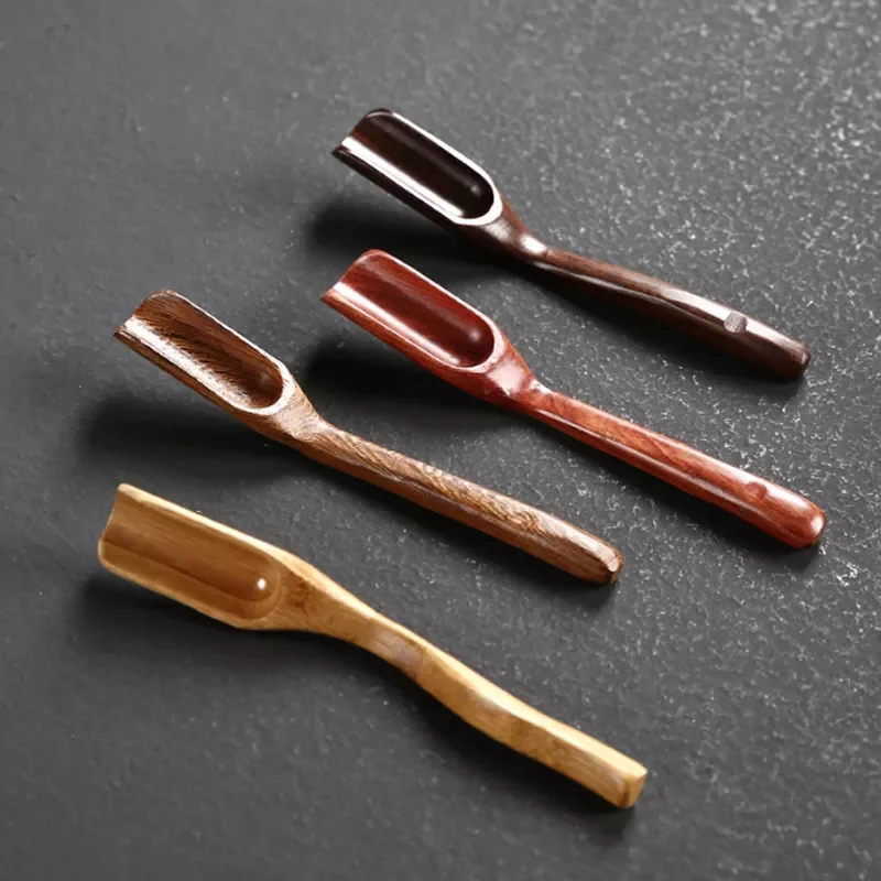 

2022New 1Pcs Tea Accessories Chinese Kongfu Wooden Bamboo Retro Style Natural Tea Scoop Delicate Spoon Portable Bamboo Teaspoon