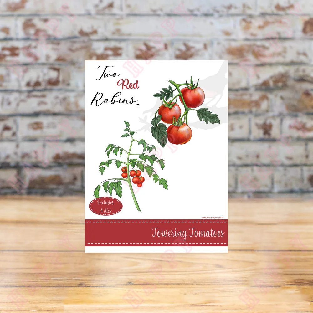 

Metal Cutting Dies Towering Tomatoes Decoration Die Cut For DIY Scrapbooking Diary Album Paper Template Card Embossing Handcraft